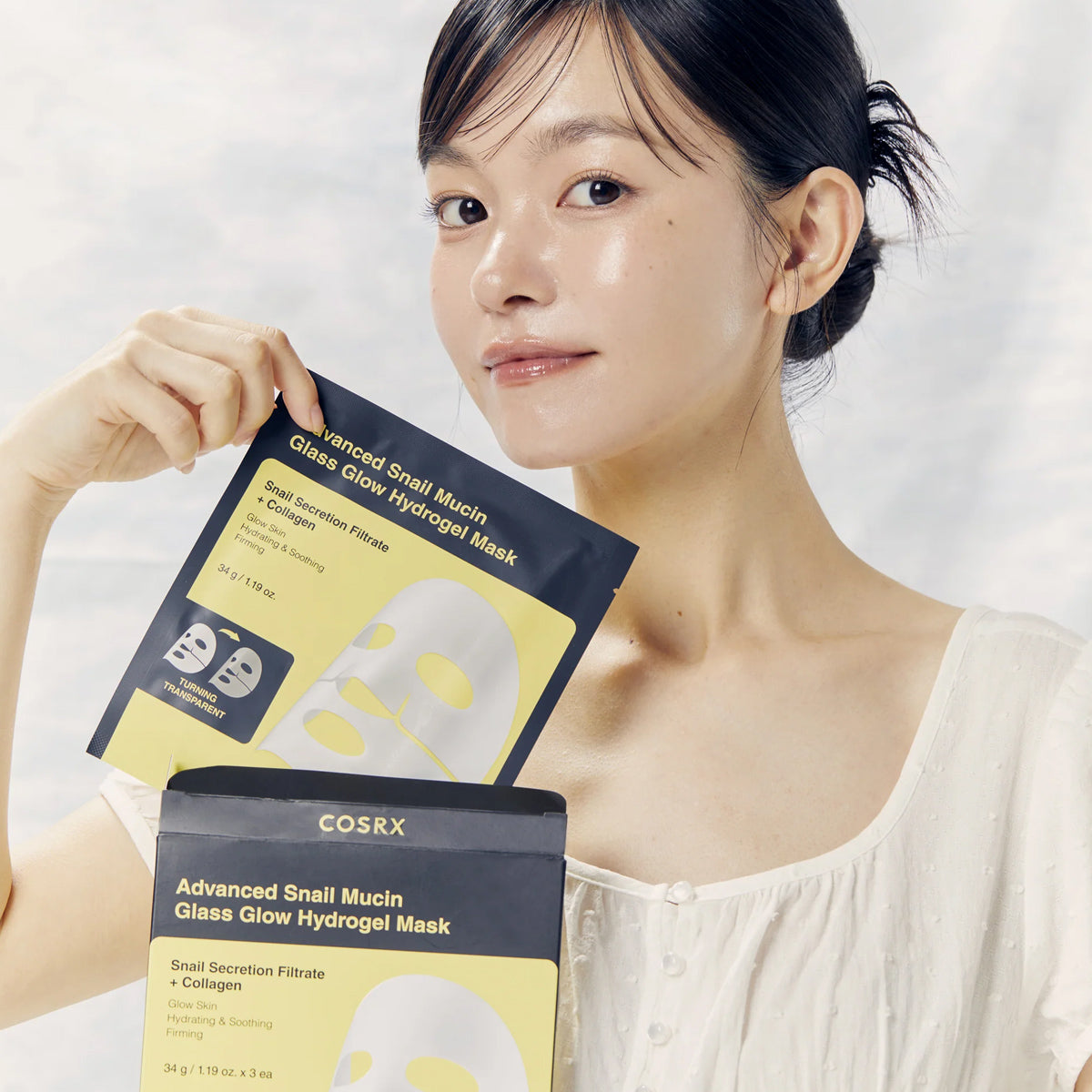 COSRX Advanced Snail Gloss Glow Hydrogel Mask 3pz