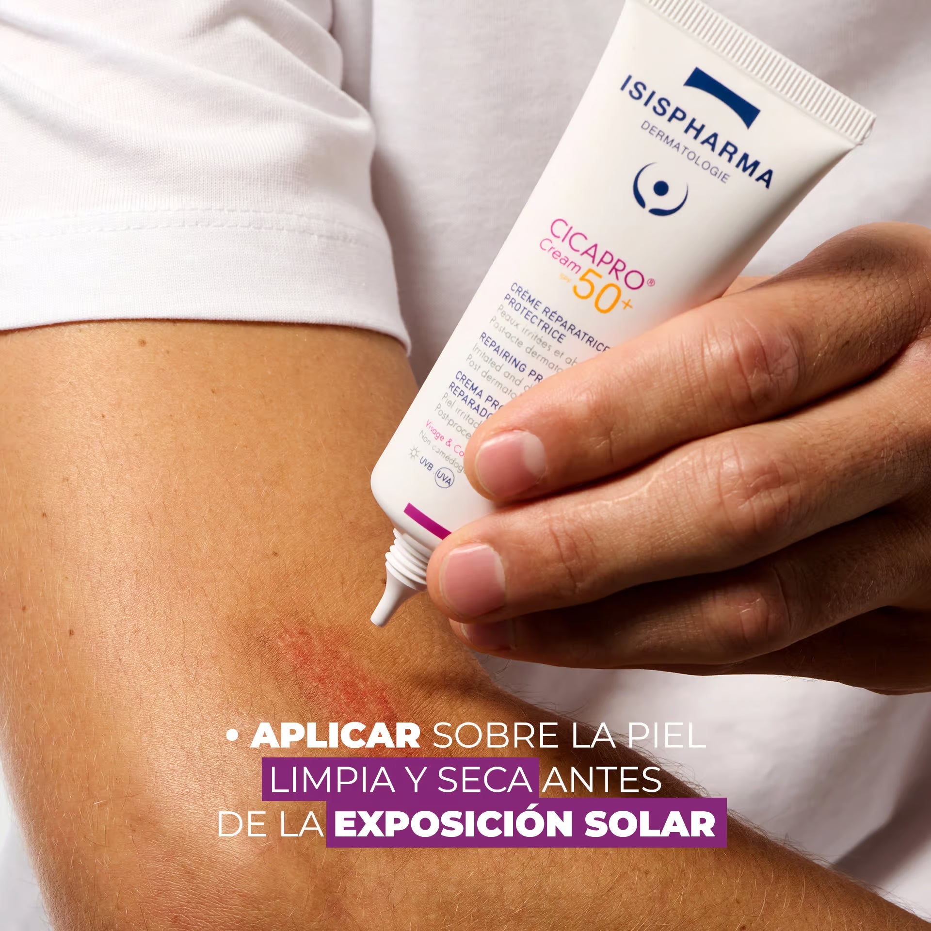 Isispharma Cicapro Crema FPS50+ — Reparador con Protección Solar — DermaPharma