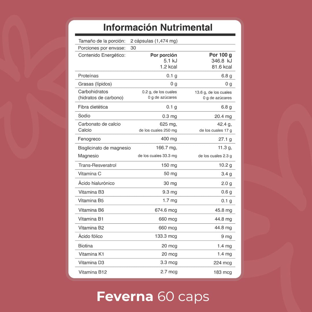 Biobo Labs ProFemme Feverna 60 Cápsulas — Bienestar Femenino — DermaPharma