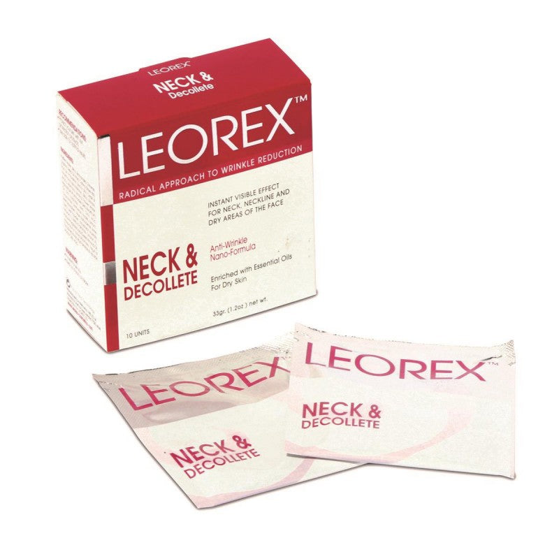 Leorex Antiarrugas Cuello y Escote 10 Sachets — Tensor para Neck & Décolleté
