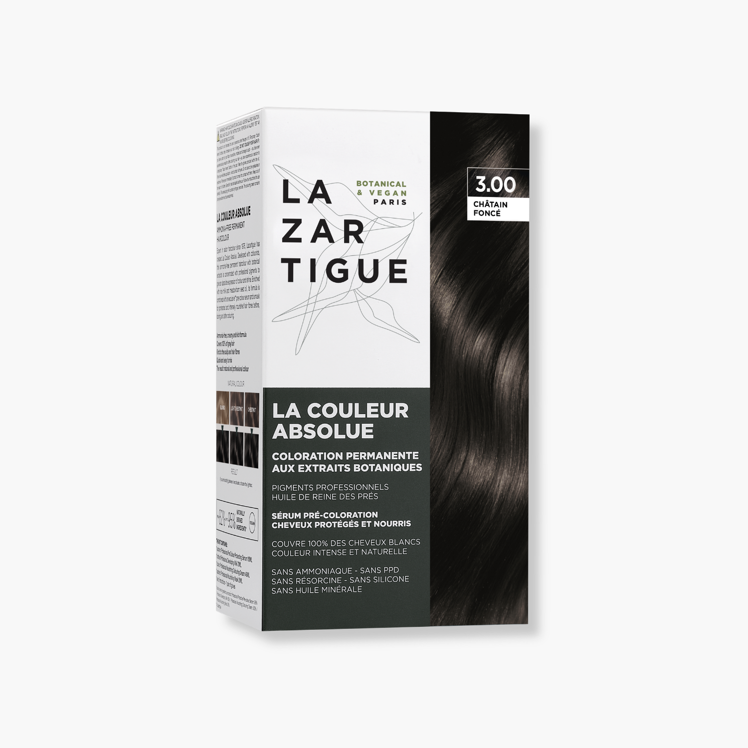Lazartigue Coloración Permanente 3.0 Castaño Oscuro kit