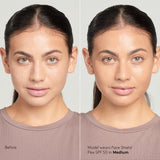Face Shield Flex tono Medium aplicado en la piel