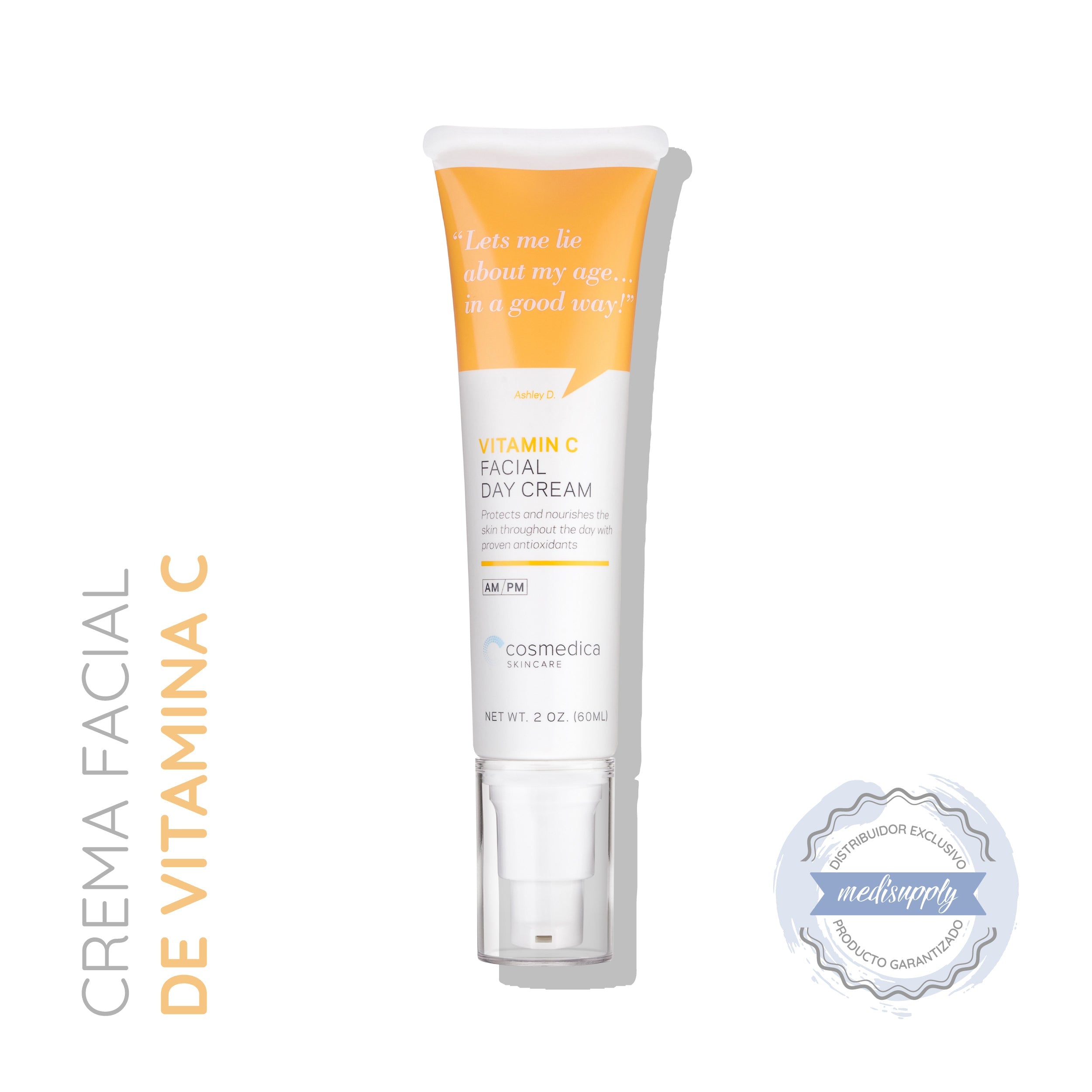 Cosmedica Crema de Día con Vitamina C 60 ml — Hidratación y Luminosidad Diaria — DermaPharma