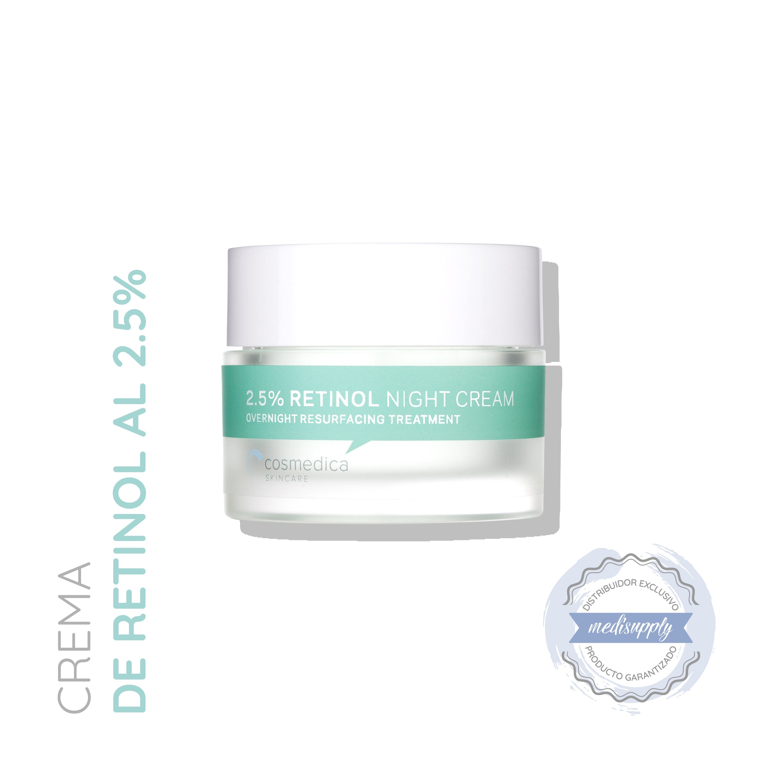 Cosmedica Crema de Retinol 2.5% 60 ml — Crema de Noche Antiedad — DermaPharma