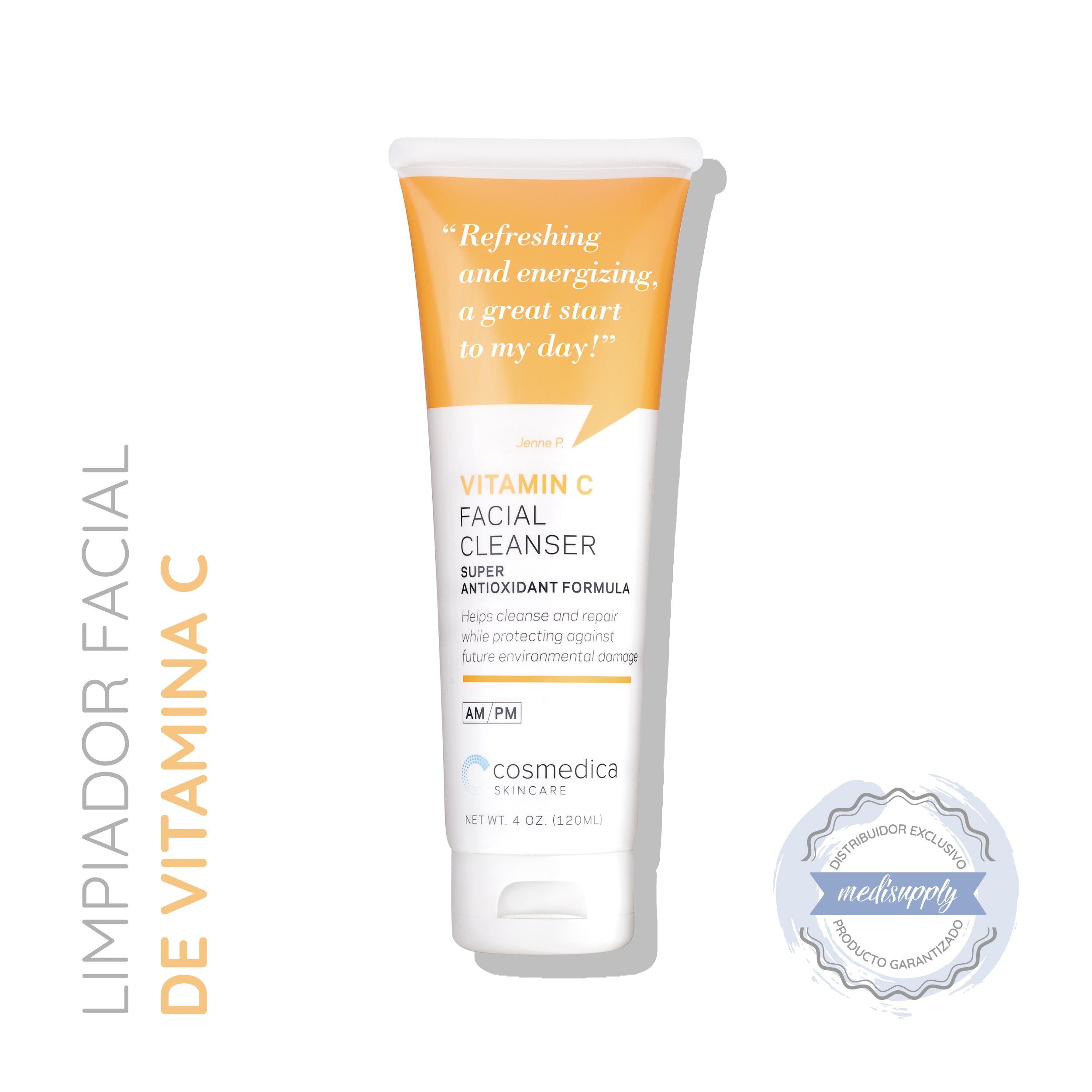 Cosmedica Limpiador Facial con Vitamina C — Limpieza que Ilumina — DermaPharma