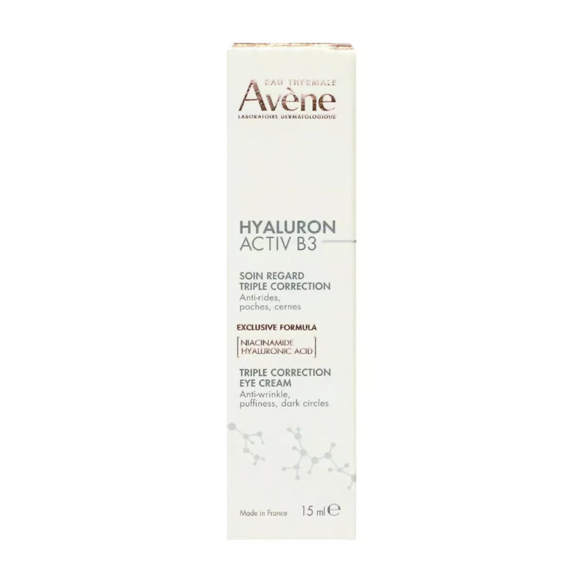 Avène Hyaluron Activ B3 Contorno de Ojos 15ml — Triple Corrección — DermaPharma