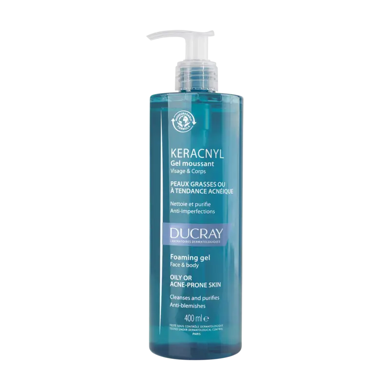 Ducray Keracnyl Gel Limpiador Facial 400 Ml