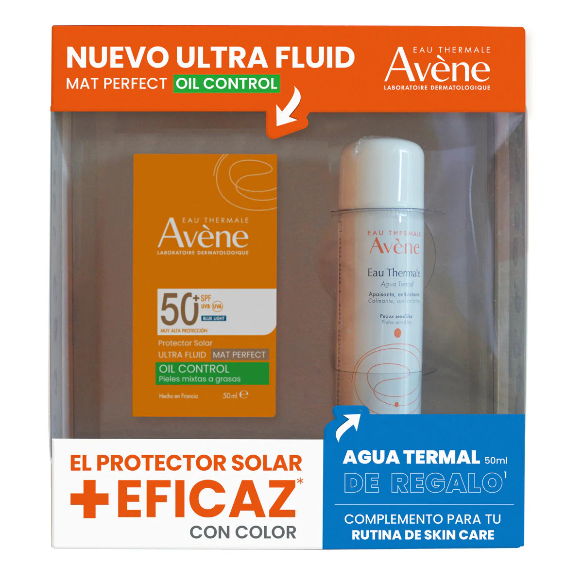 Avene Kit Ultra Fluid Mat Perfect + Ata 50 Ml