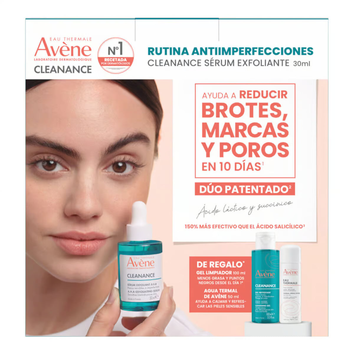 Avène Kit Cleanance Serum 30ml + Gel Limpiador 100ml + Agua Termal — DermaPharma