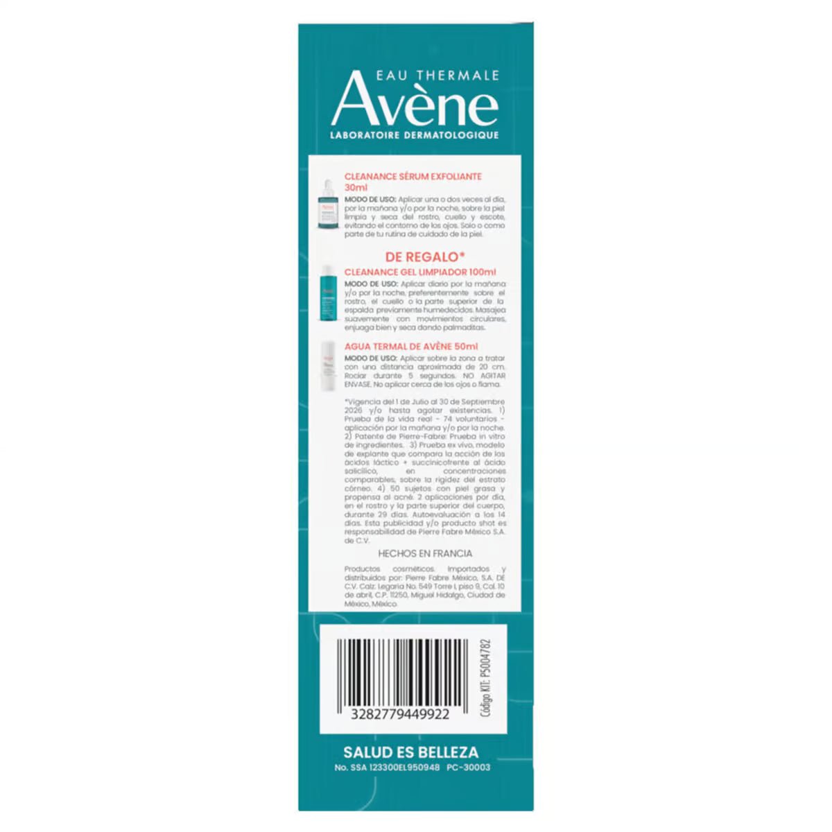 Avène Kit Cleanance Serum 30ml + Gel Limpiador 100ml + Agua Termal — DermaPharma