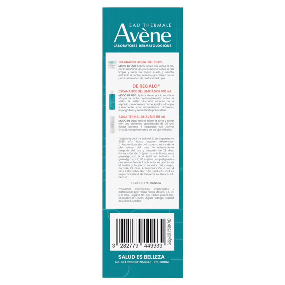 Avène Kit Cleanance Aqua-Gel 50ml + Agua Termal 50ml + Regalo — DermaPharma