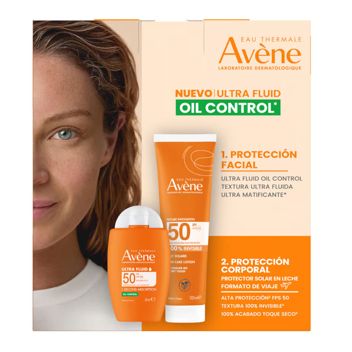 Avène Kit Ultra Fluid Invisible FPS50+ 50ml + Protector Solar de Regalo — DermaPharma
