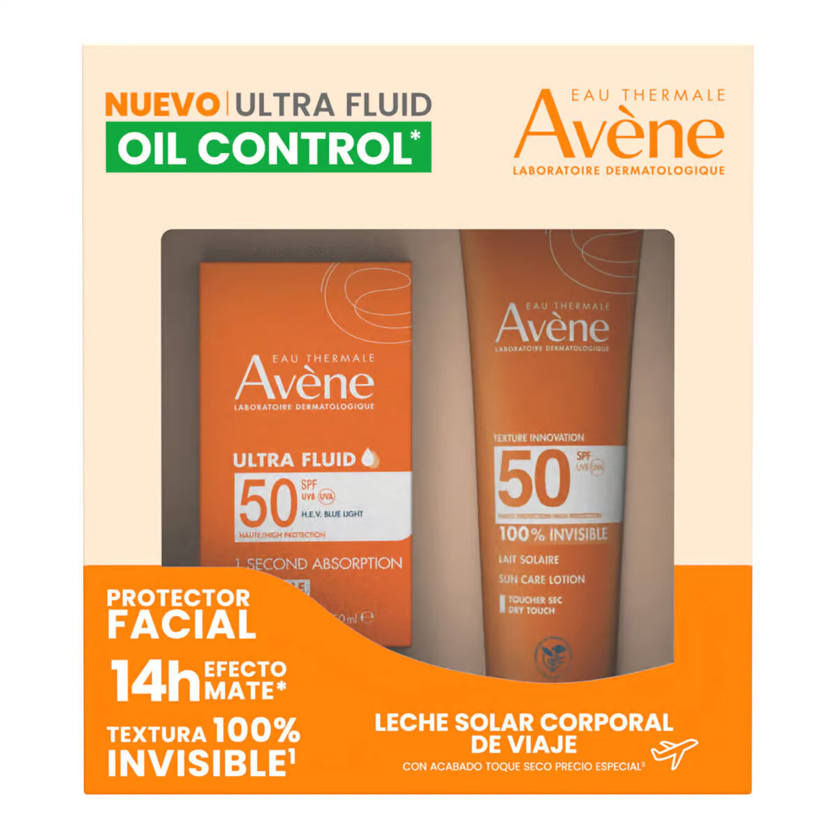 Avène Kit Ultra Fluid Invisible FPS50+ 50ml + Protector Solar de Regalo — DermaPharma
