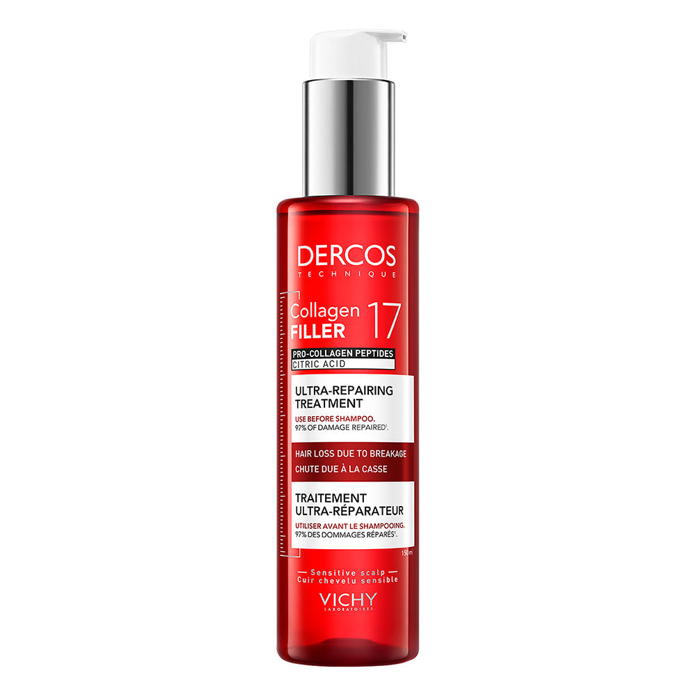 Vichy Dercos Collagen 17 Filler Tratamiento Reparador De Daño 150Ml