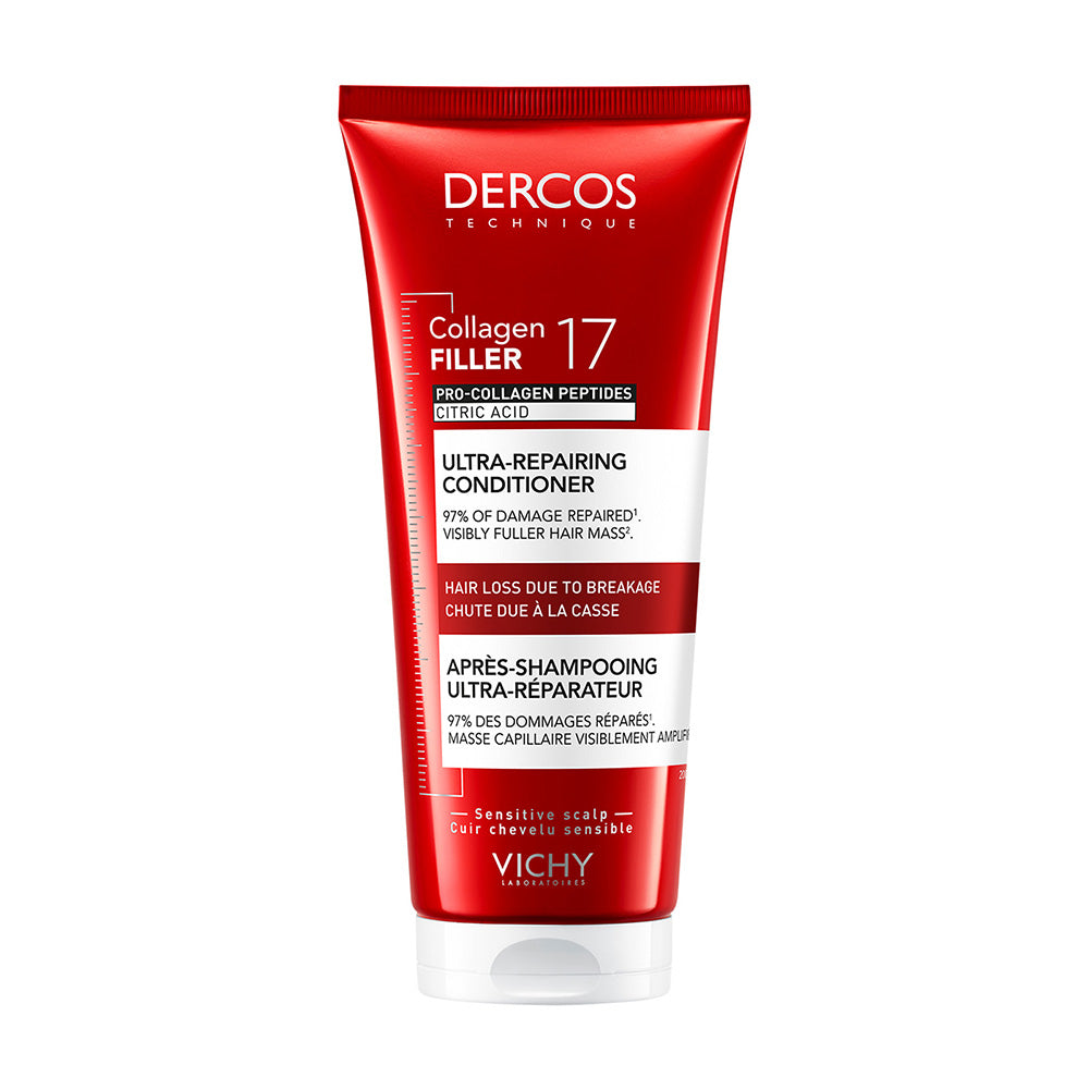Vichy Dercos Collagen 17 Acondicionador Reparador De Daño 200Ml