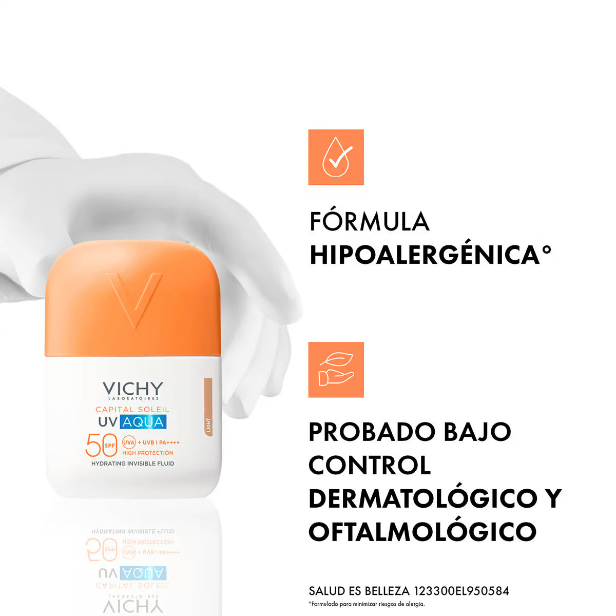 Vichy Capital Soleil UV Aqua FPS50 Tono Light 50ml — Solar con Color — DermaPharma