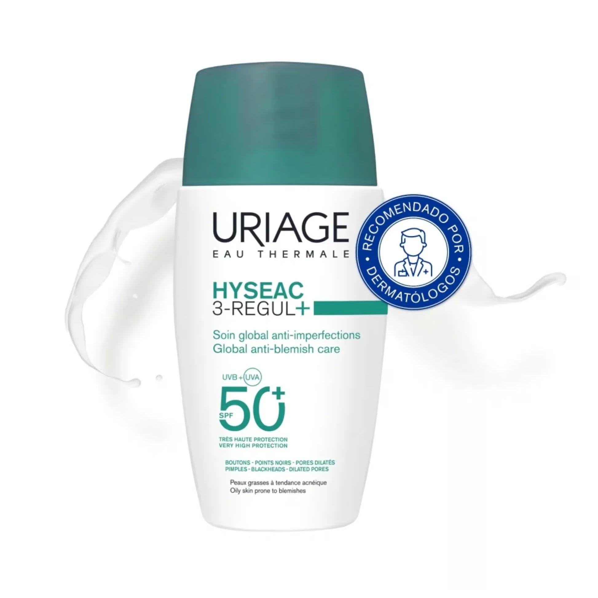 Uriage Hyséac 3-Regul SPF50+ 50ml — Tratamiento Anti-Imperfecciones con FPS — DermaPharma