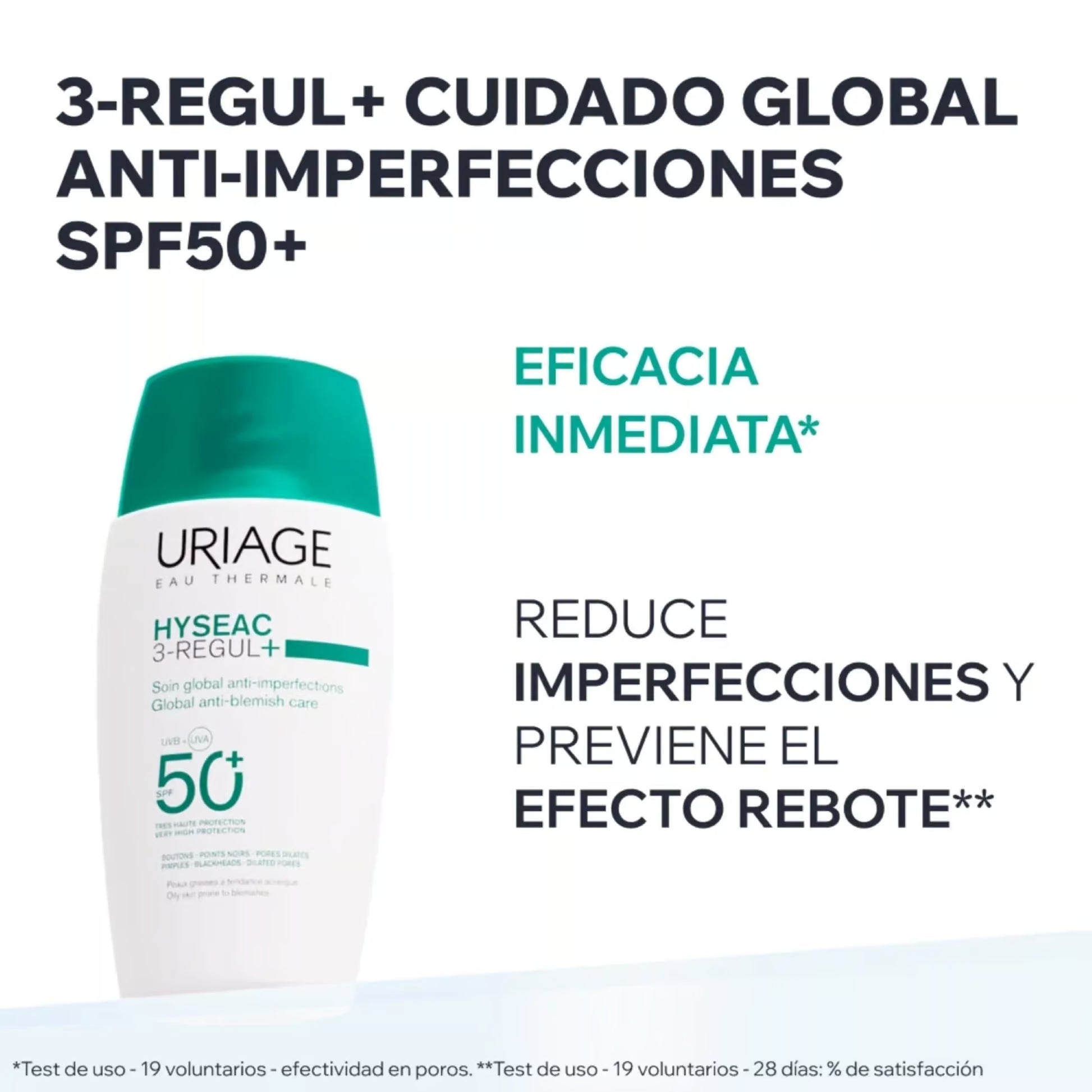 Uriage Hyséac 3-Regul SPF50+ 50ml — Tratamiento Anti-Imperfecciones con FPS — DermaPharma