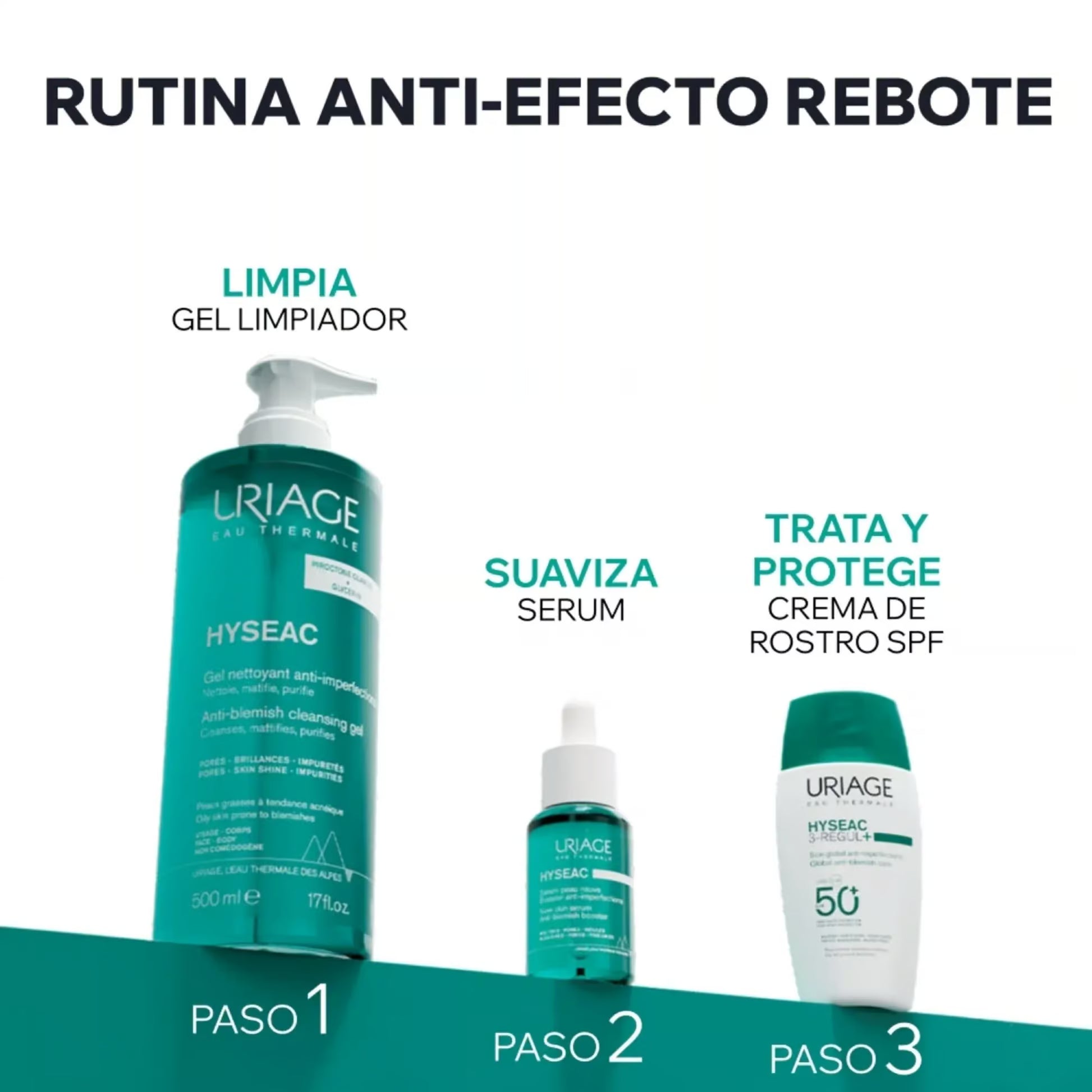 Uriage Hyséac 3-Regul SPF50+ 50ml — Tratamiento Anti-Imperfecciones con FPS — DermaPharma