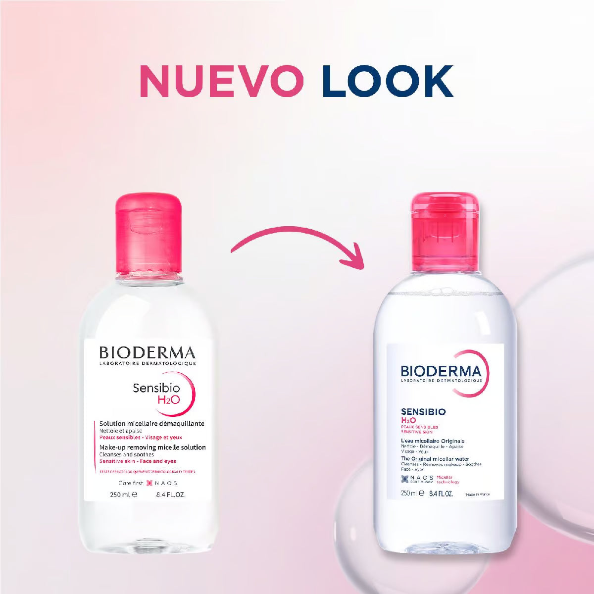 Bioderma Sensibio H2O 250ml — Agua Micelar Piel Sensible — DermaPharma