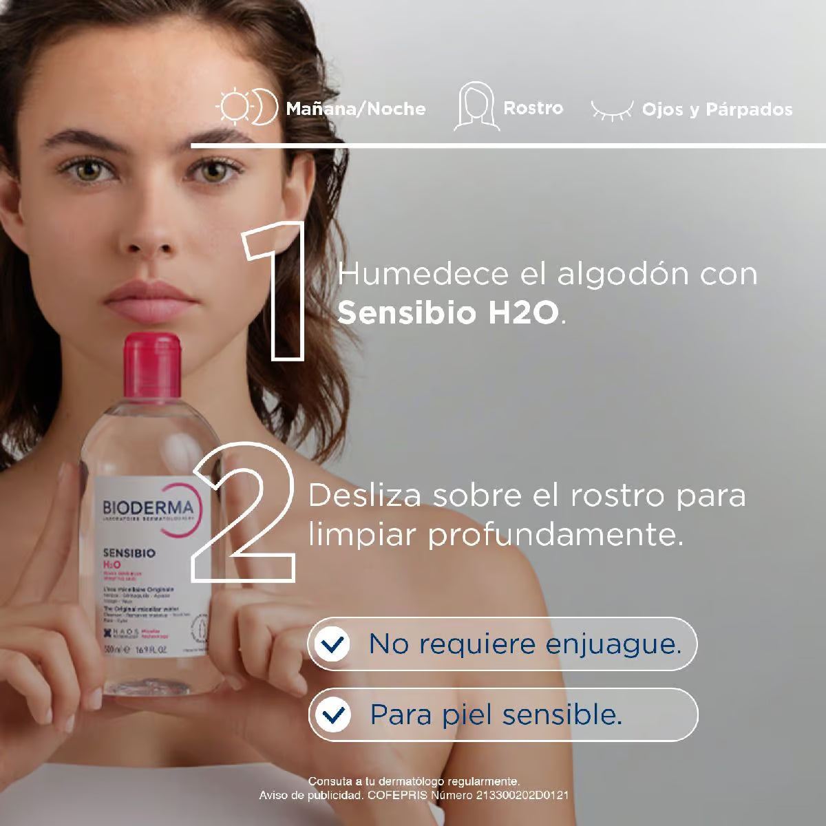 Bioderma Sensibio H2O 250ml — Agua Micelar Piel Sensible — DermaPharma