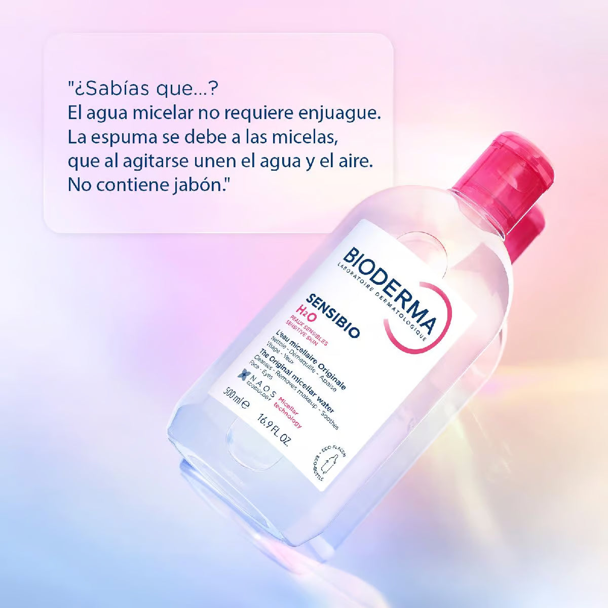 Bioderma Sensibio H2O 250ml — Agua Micelar Piel Sensible — DermaPharma