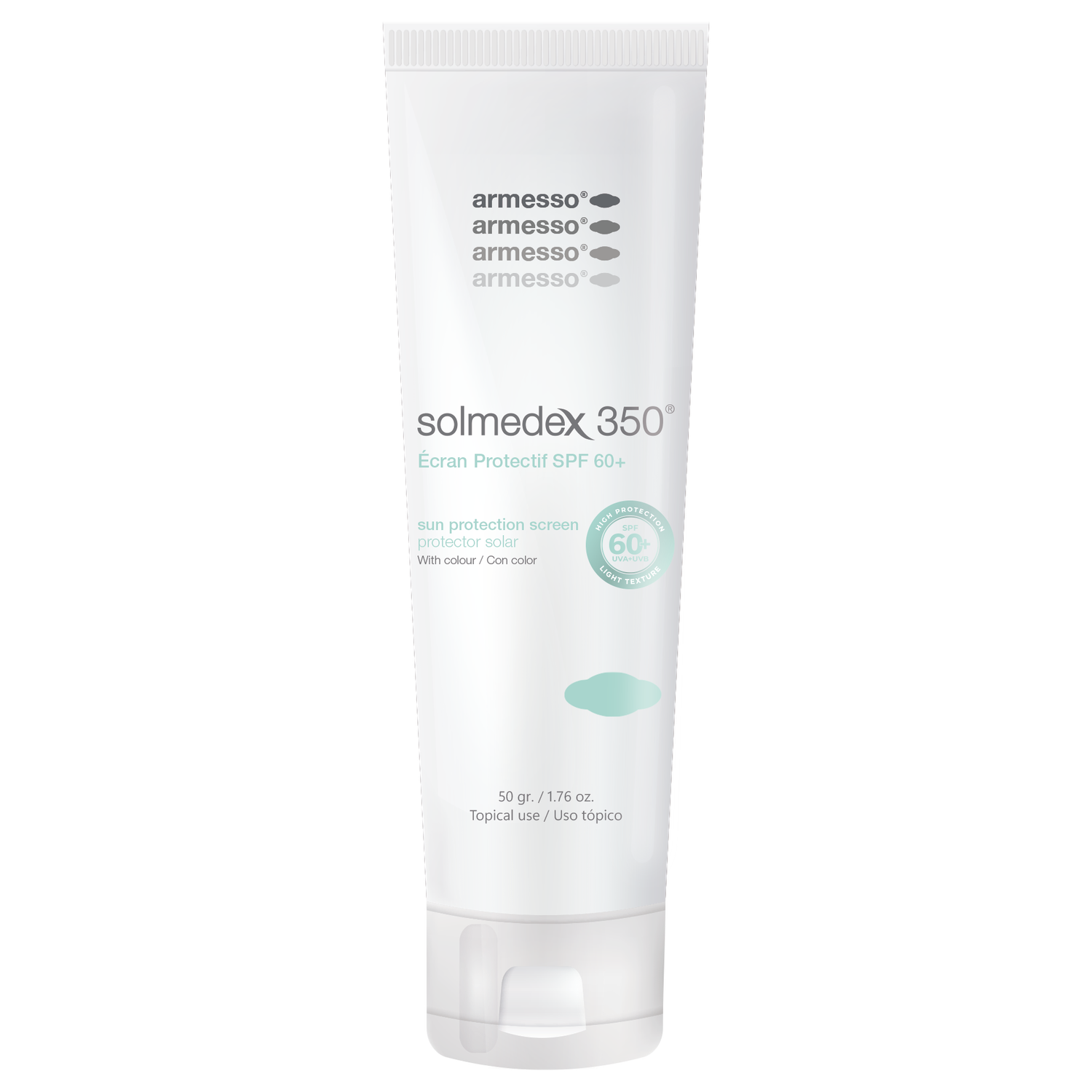 Fotoprotector solar SPF 60+ Solmedex 350 de Armesso, tubo de 50 g