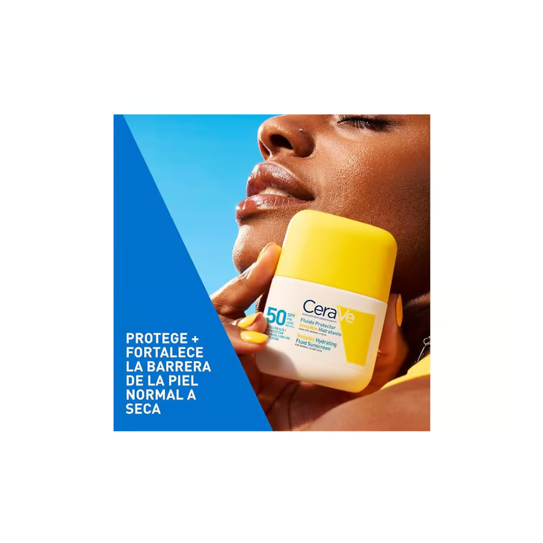 CeraVe Fluido Protector Solar Invisible Hidratante FPS50 50ml — DermaPharma