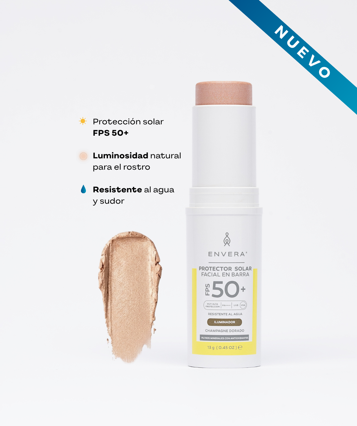 Envera Protector Solar en Barra de Color Iluminador 10g — DermaPharma