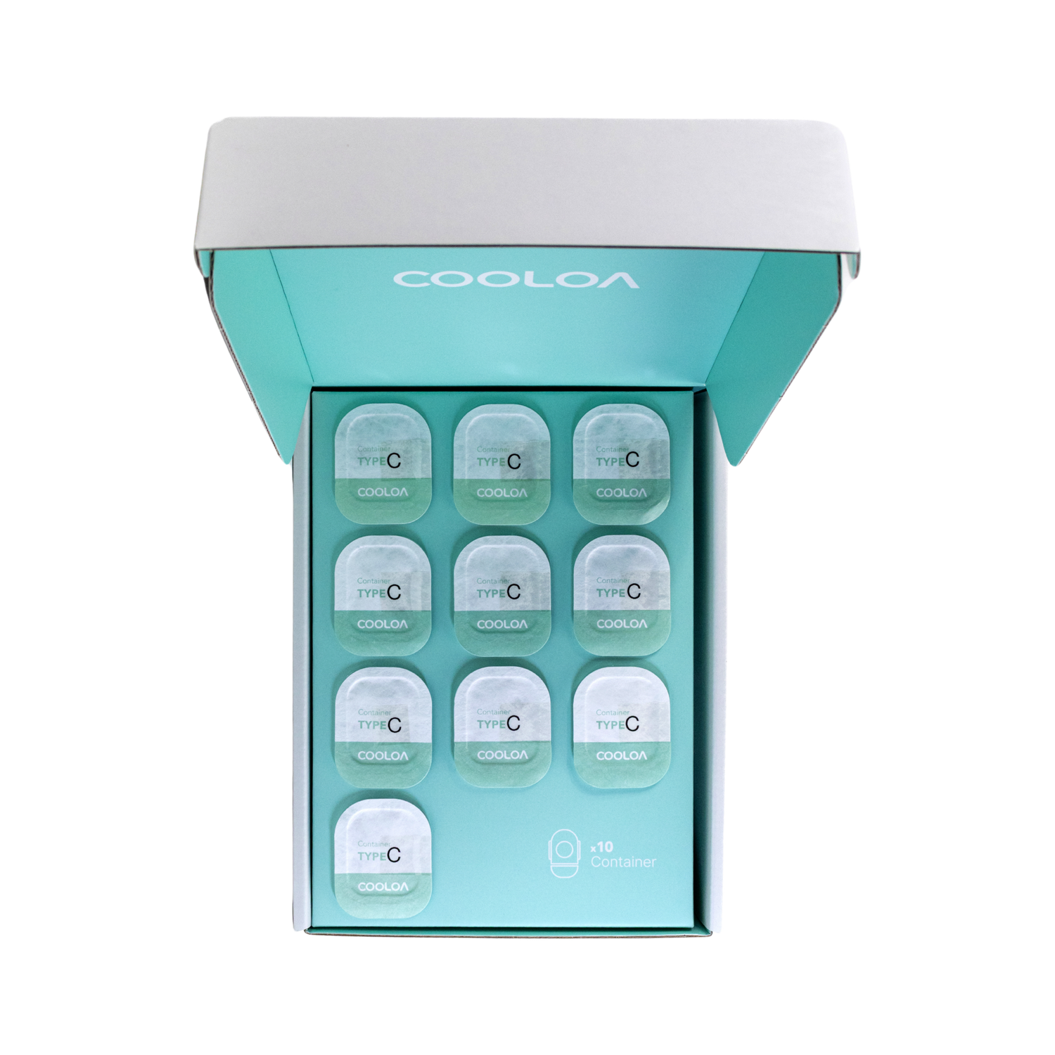 Kit COOLOA: equipo de ice needling color menta con cartuchos de solución y cartuchos de CO2