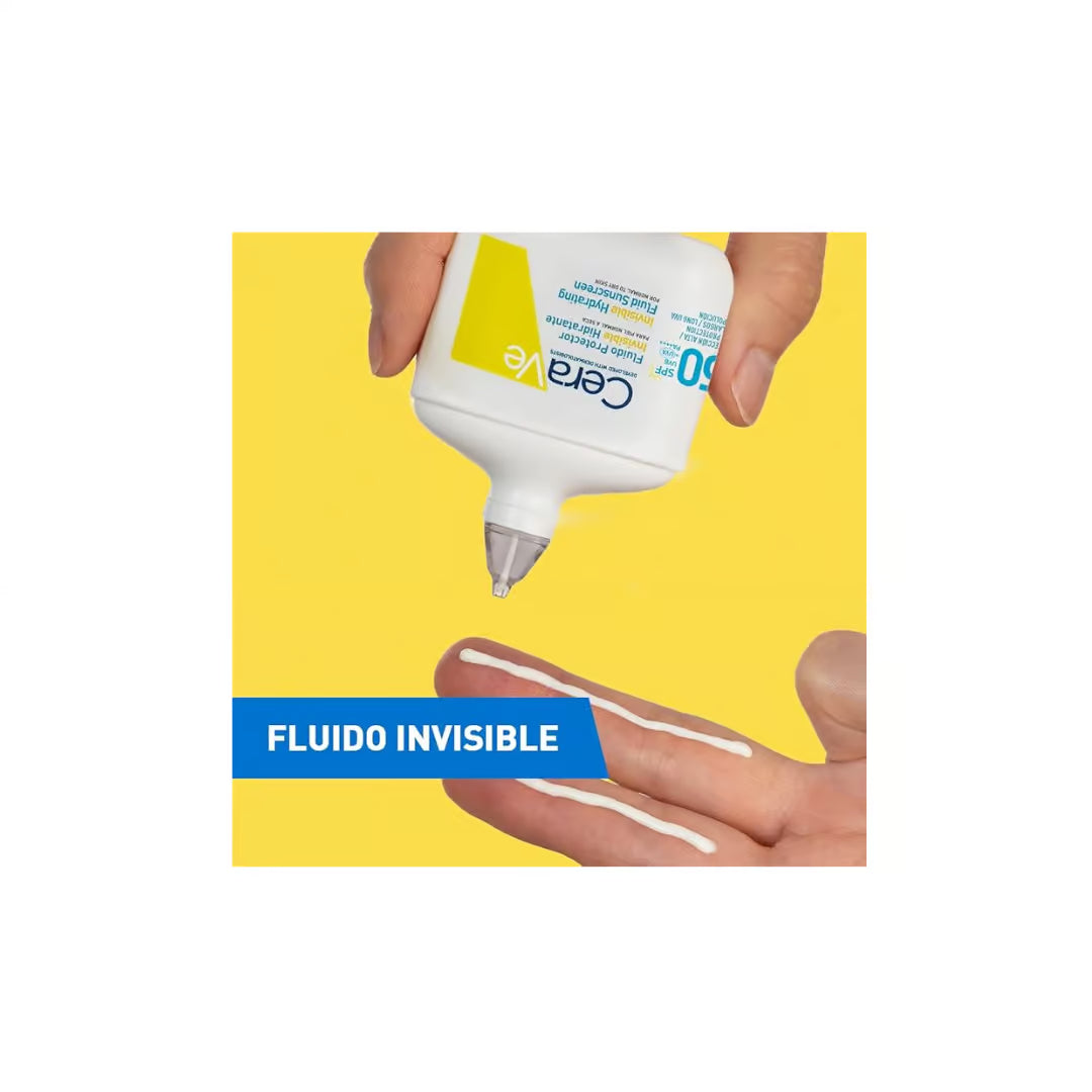 CeraVe Fluido Protector Solar Invisible Hidratante FPS50 50ml — DermaPharma