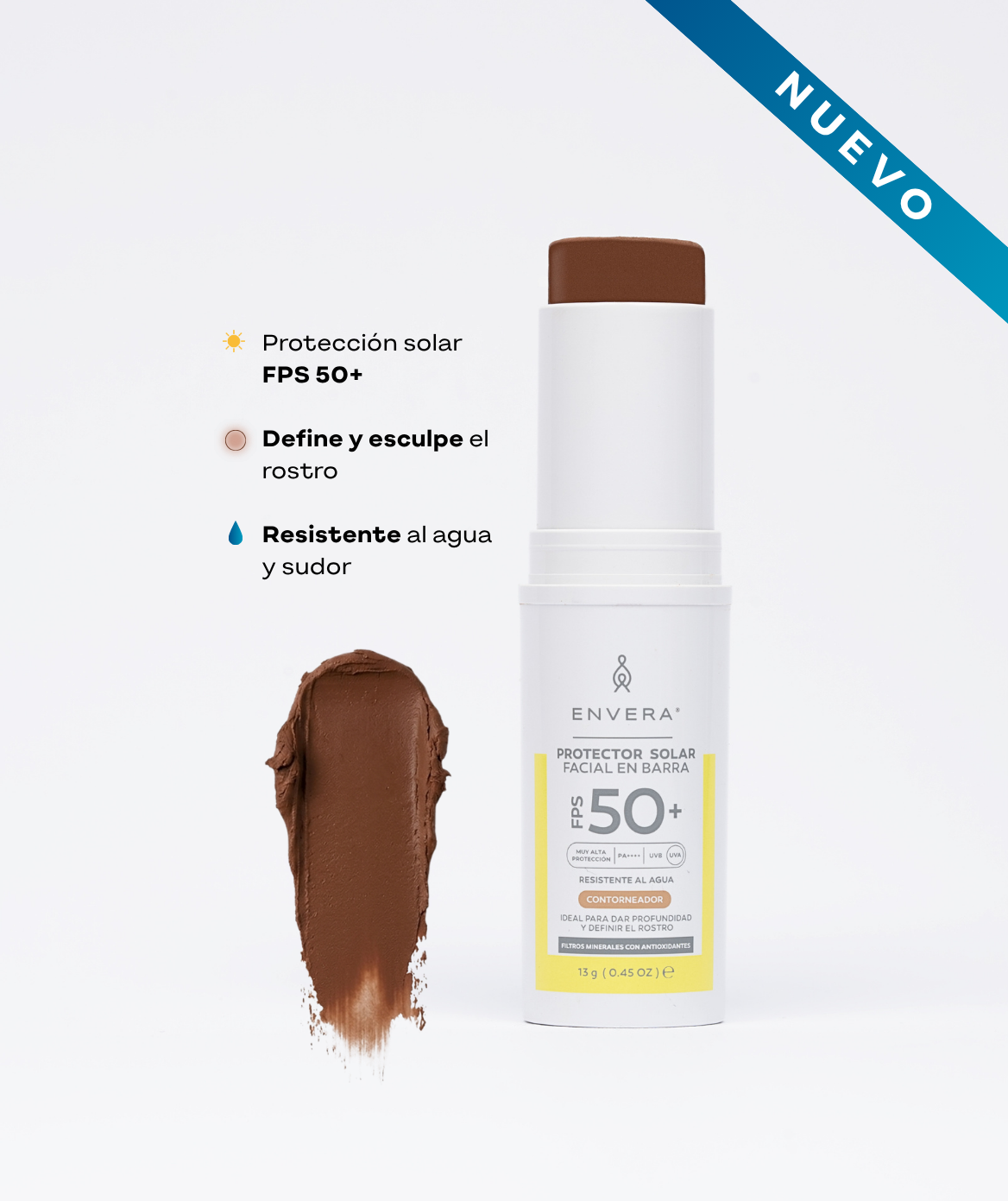 Envera Protector Solar en Barra con Color Contorneador 10g — DermaPharma
