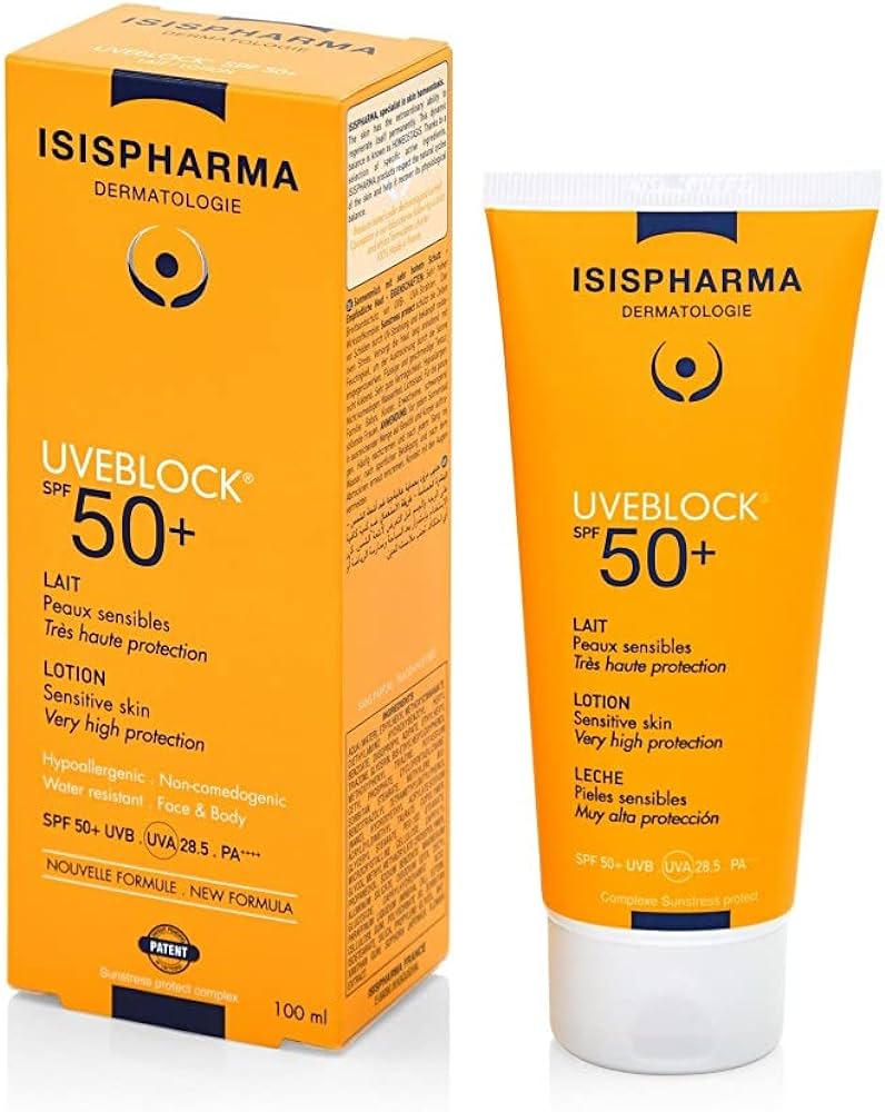 Isispharma Uveblock FPS50+ Lotion 100ml — Fotoprotección Corporal Alta — DermaPharma