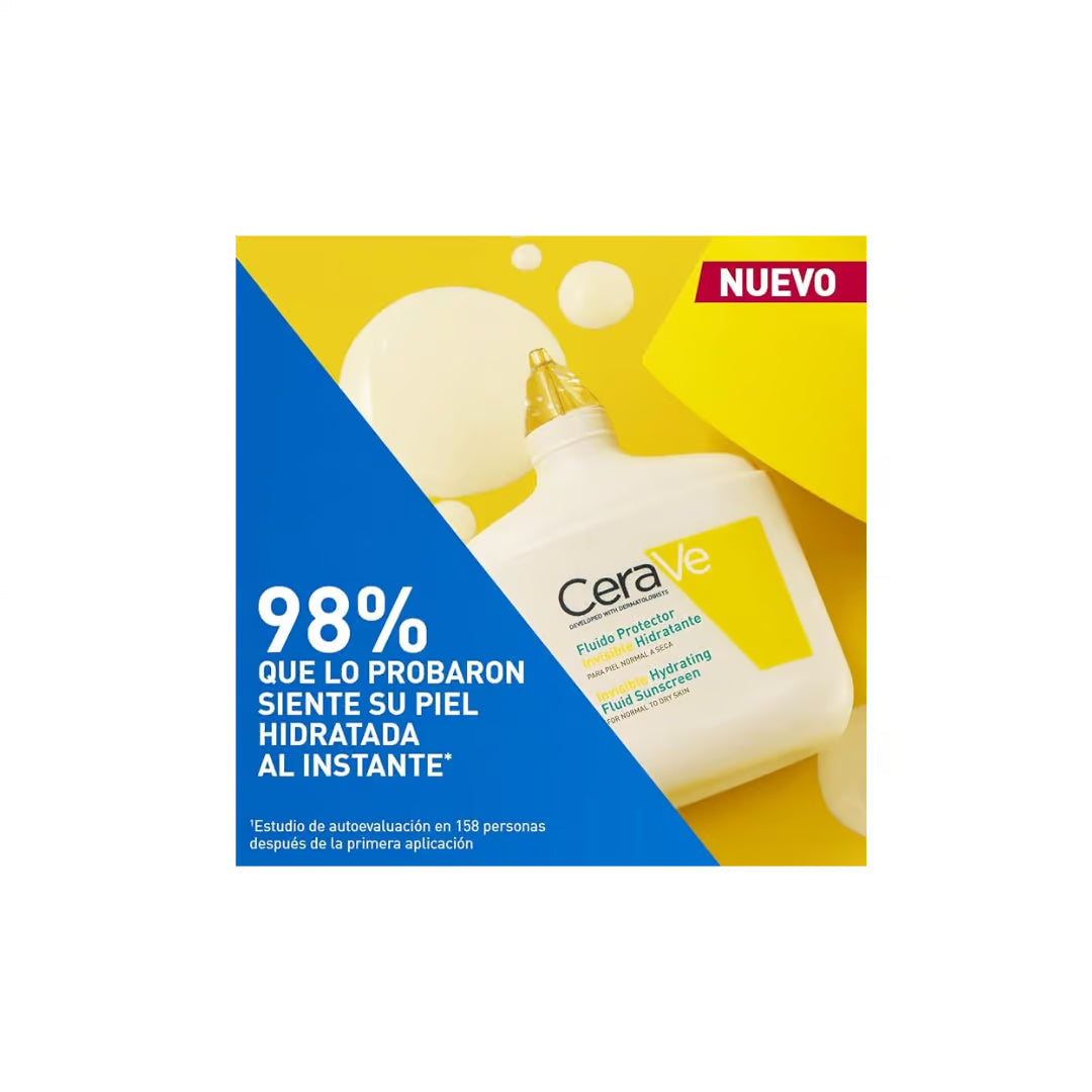 CeraVe Fluido Protector Solar Invisible Hidratante FPS50 50ml — DermaPharma