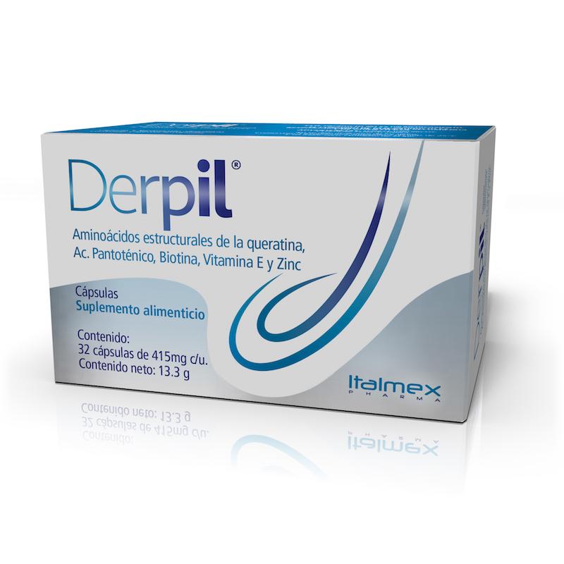 Medihealth Derpil 32 Cápsulas — Suplemento Capilar — DermaPharma