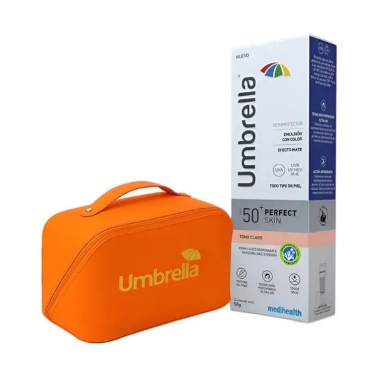Medihealth Pack Umbrella Perfect Skin Tono Claro + Cosmetiquera — DermaPharma