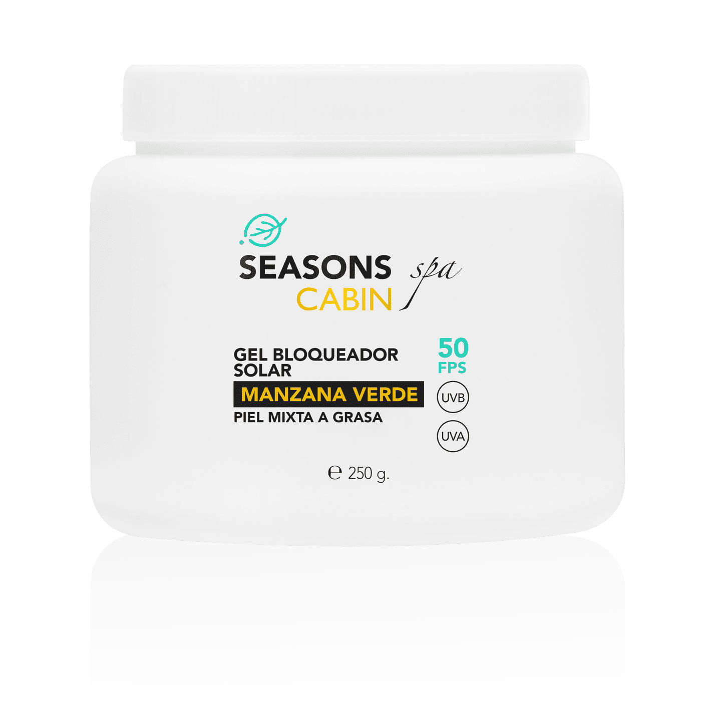 Season Love Your Skin Cabin Spa Protector solar FPS50 manzana verde 250 g - SEASONS Love Your Skin