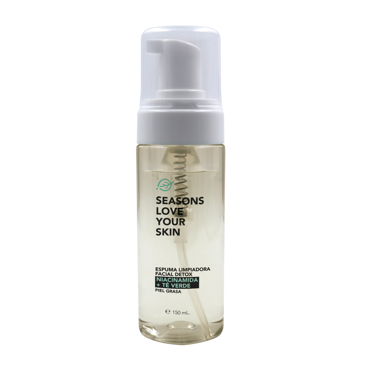 Season Love Your Skin Dermolimpiador Espuma Niacinamida + té verde 150 ml - SEASONS Love Your Skin