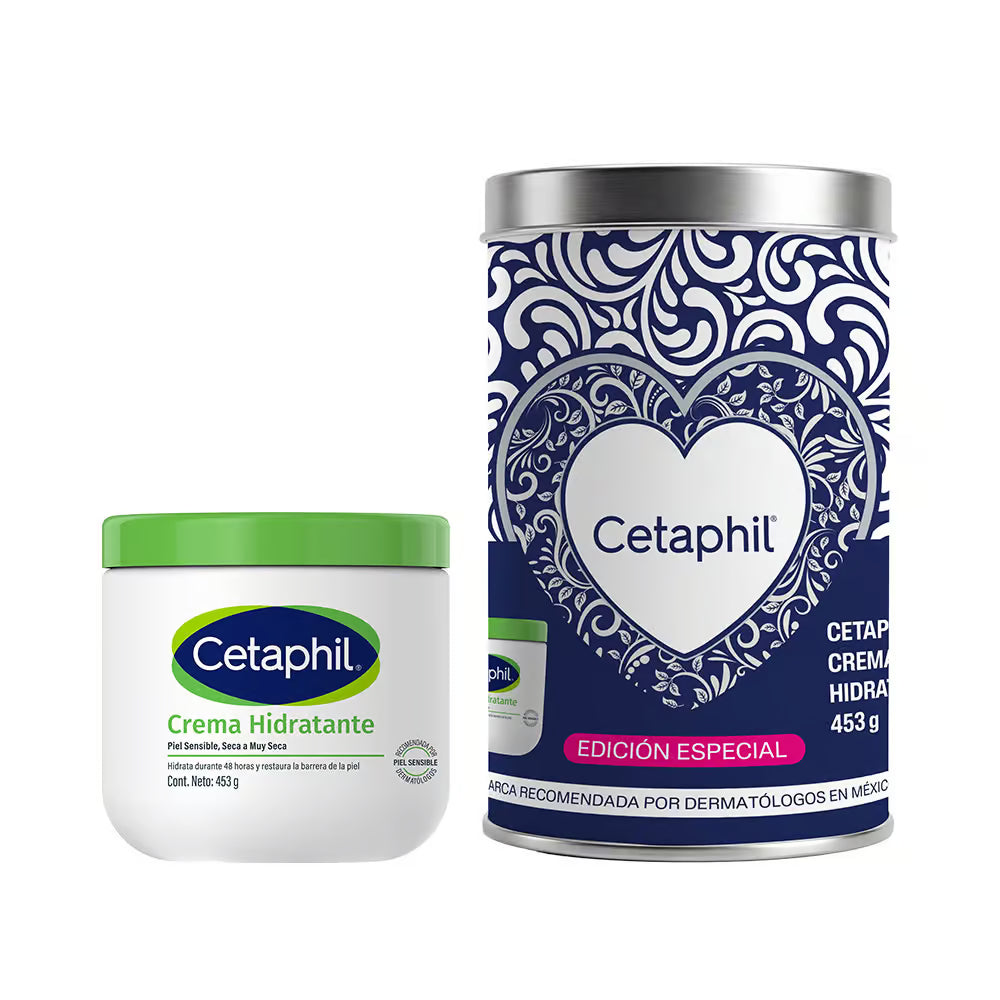 Cetaphil Crema Humectante 453 g Lata Edición Especial Azul — Piel Seca y Sensible — DermaPharma