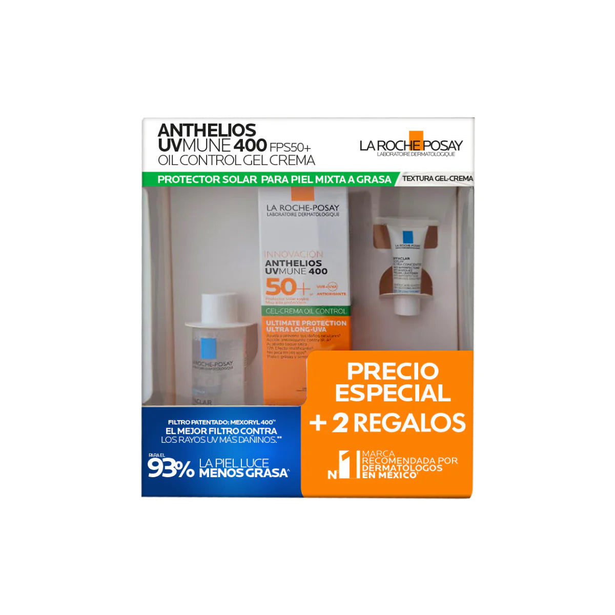 La Roche-Posay Kit Anthelios Uvmune Toque Seco + Effaclar Duo+ Serum Y