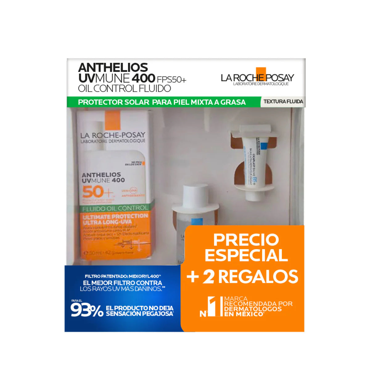 La Roche-Posay Kit Anthelios Uvmune 400 Fluido Oil Control + Effaclar Duo+