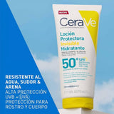 CeraVe Loción Protección Solar Invisible FPS50 75ml — Todo Tipo de Piel — DermaPharma