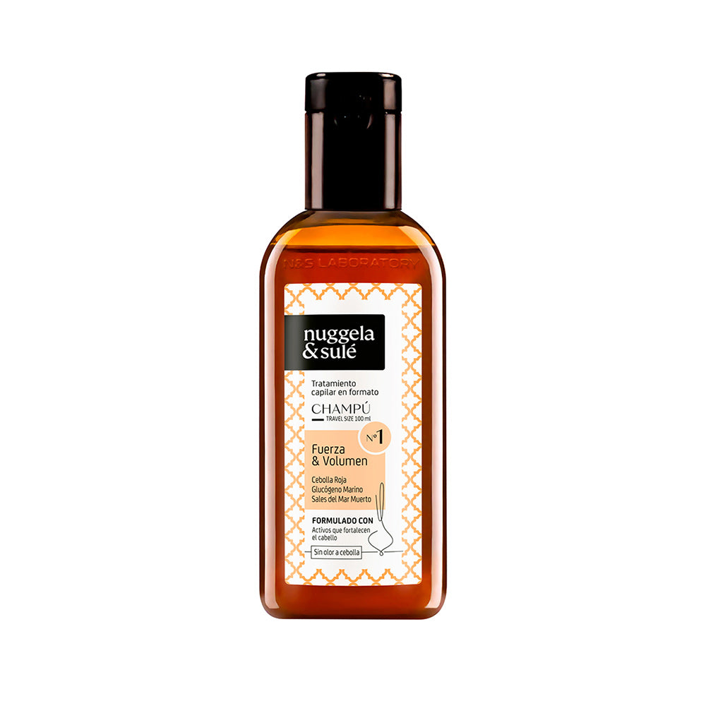 Nuggela & Sulé Champú Premium Fuerza y Volumen 100 ml con Extracto de Cebolla Roja