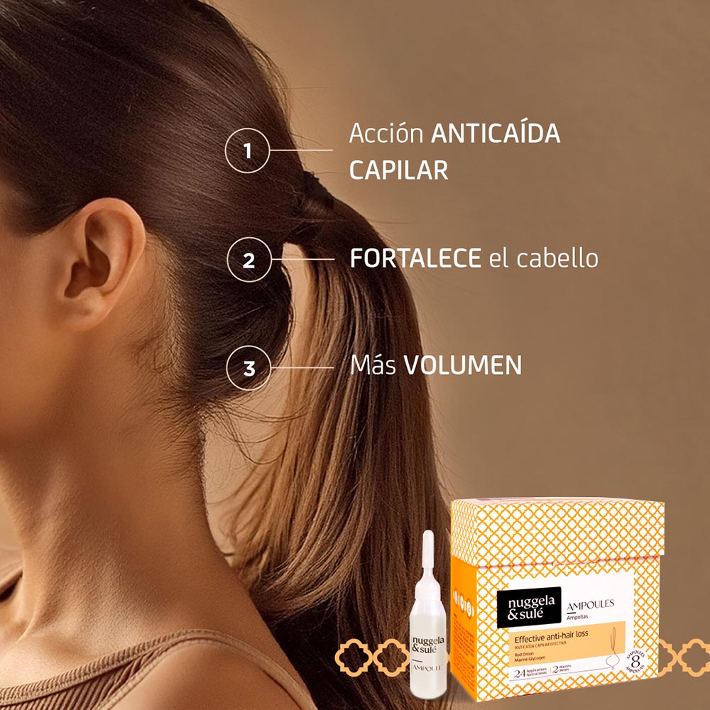 Nuggela & Sulé Ampollas Anticaída caja de 4 x 10 ml con Extracto de Cebolla Roja (3)