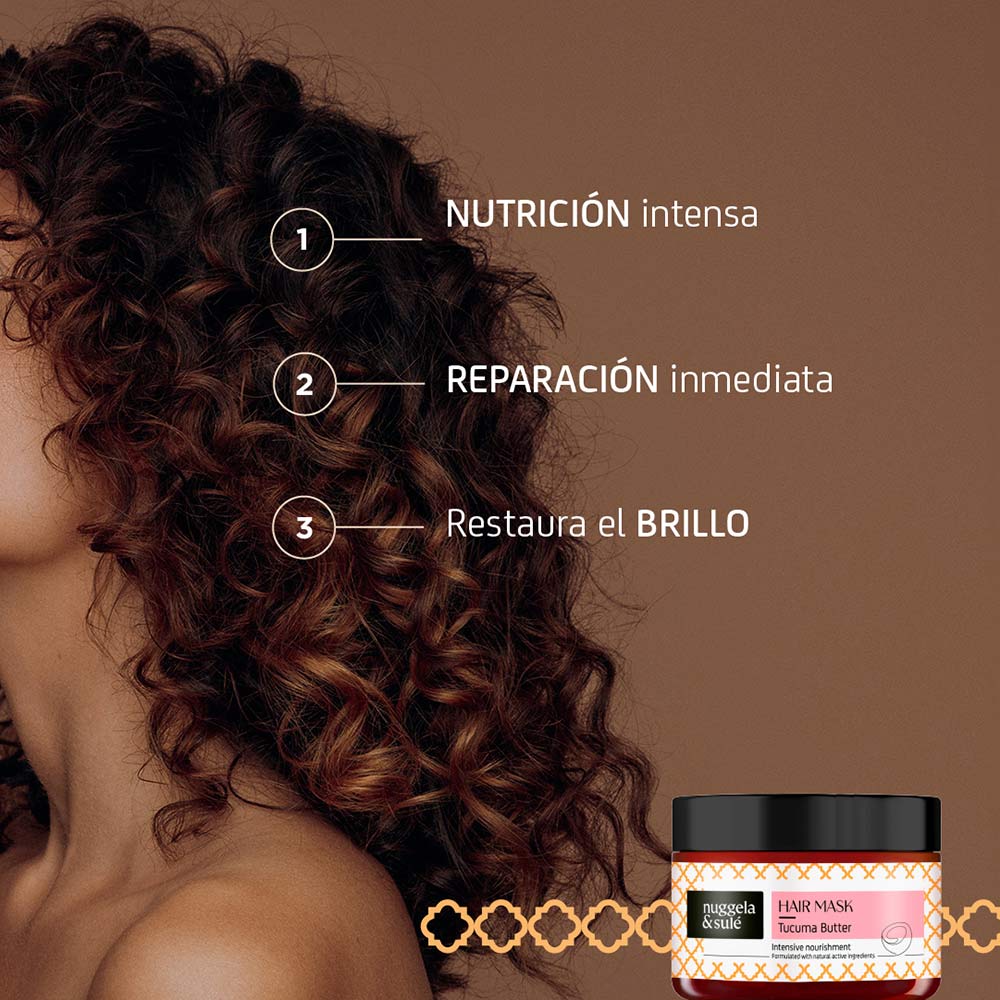 Nuggela & Sulé Tucuma Hair Mask 250 ml, mascarilla capilar nutritiva con Manteca de Tucumã (3)