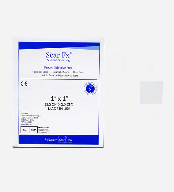 Parche de silicón para cicatrices Rejuvaskin Scar FX 2.5 x 2.5 cm
