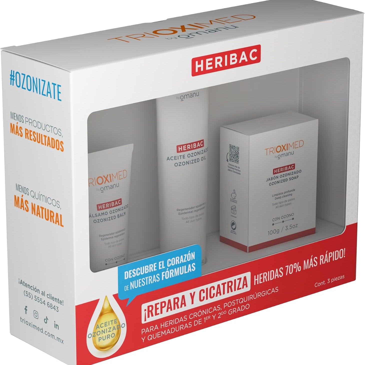 Kit Heribac Heridas y Quemaduras — Trioximed