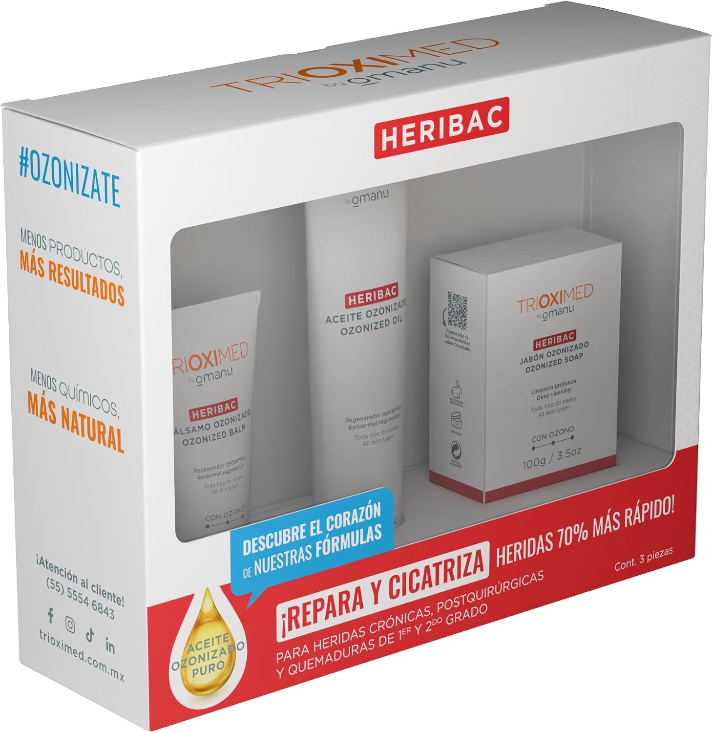 Kit Heribac Heridas y Quemaduras — Trioximed