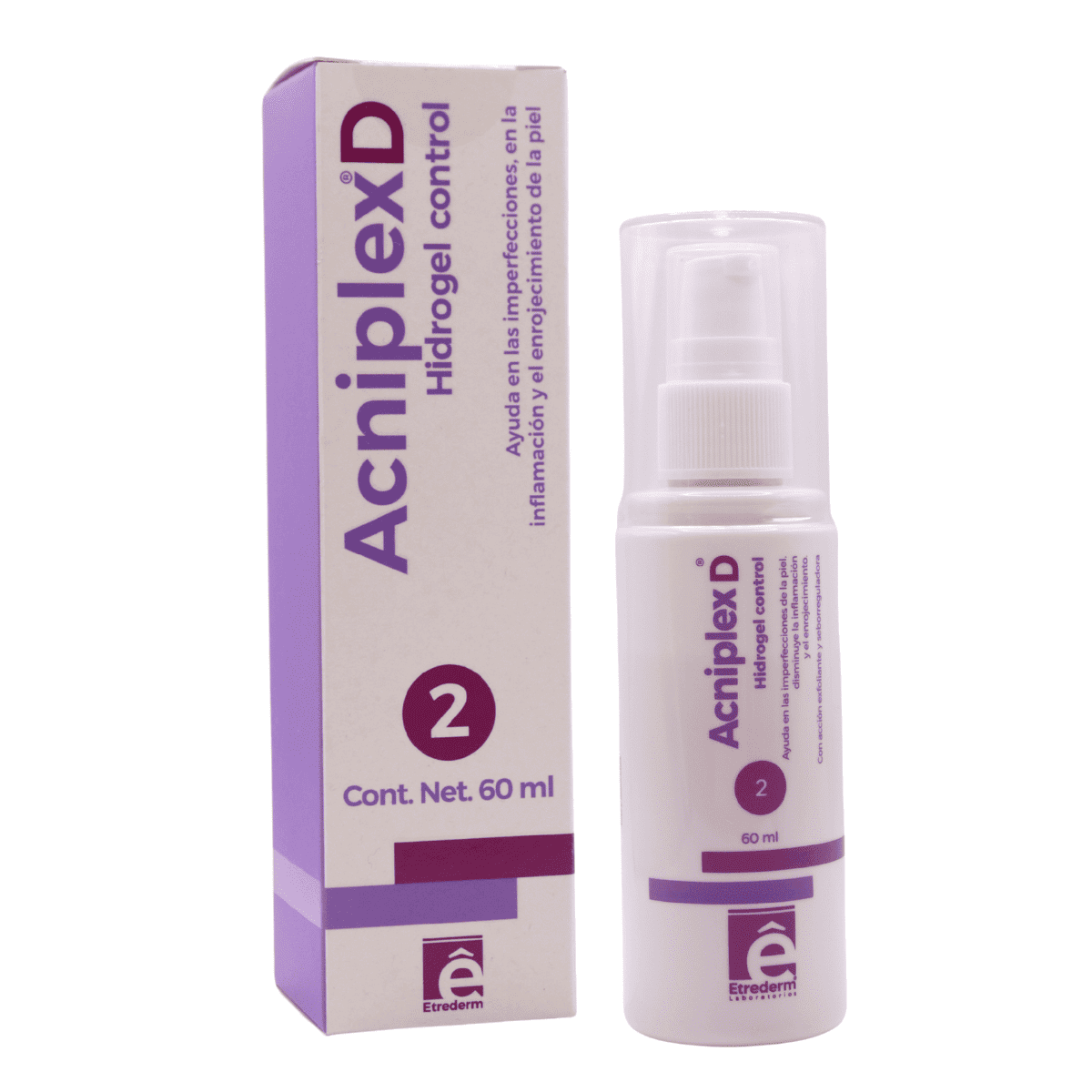Etrederm Acniplex D Hidrogel Control — Gel para Granitos e Imperfecciones — DermaPharma