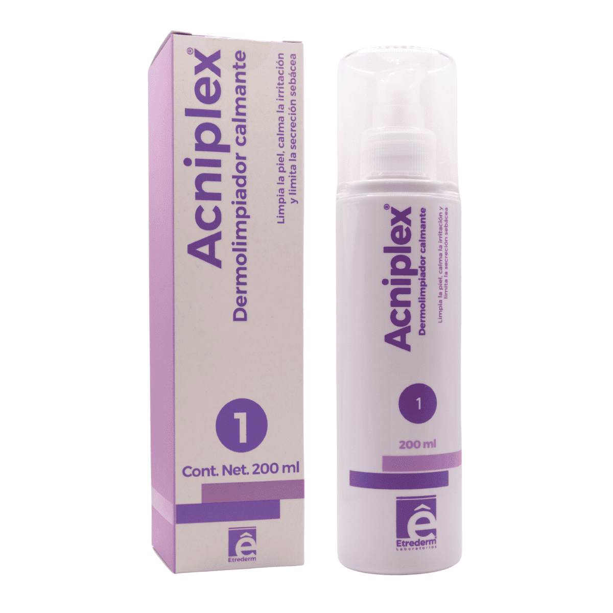 Etrederm Acniplex Dermolimpiador Calmante — Limpieza para Piel con Acné — DermaPharma